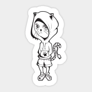 Cat Hoody Sticker